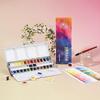 Paul Rubens Watercolor Paint Set, 24 Colors Solid Watercolor Paints, Easy to Blend and Diffuse Watercolor Palette, Compact and Portable Travel