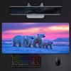 Polar Bear With Northern Lights Mouse Pad Mousepad Large Gaming Lockedge Thickened Pc Table Desk Mat