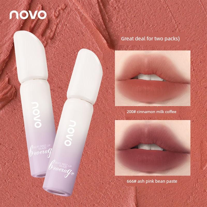 Novo Cream Ice Cream Velvet Lip Glaze Matte Long-Lasting Color Niche Affordable Lipstick