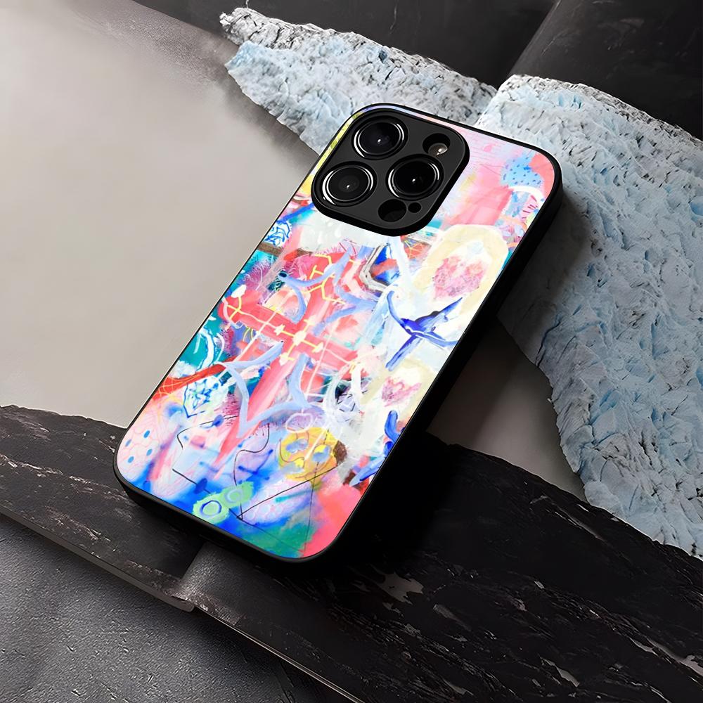 Bladee 333 Drain Gang IceDancer Чехол для телефона Закаленное стекло Для IPhone 16 13 14 12 15 11 Pro Max Plus Mini X XR SE2020 Coque