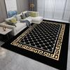 Modern Decorative Carpet black Living Room Minimalist Style Home Decor Home Large Area Bedside Washable Floor Mat Dining Room