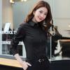 Spring Women's Casual Long-sleeved Lapel Business Shirt