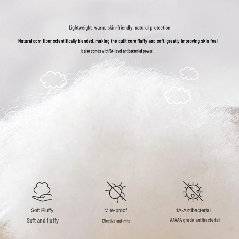 DOMIAMIA Four-Season Bamboo Fiber Baby Quilt