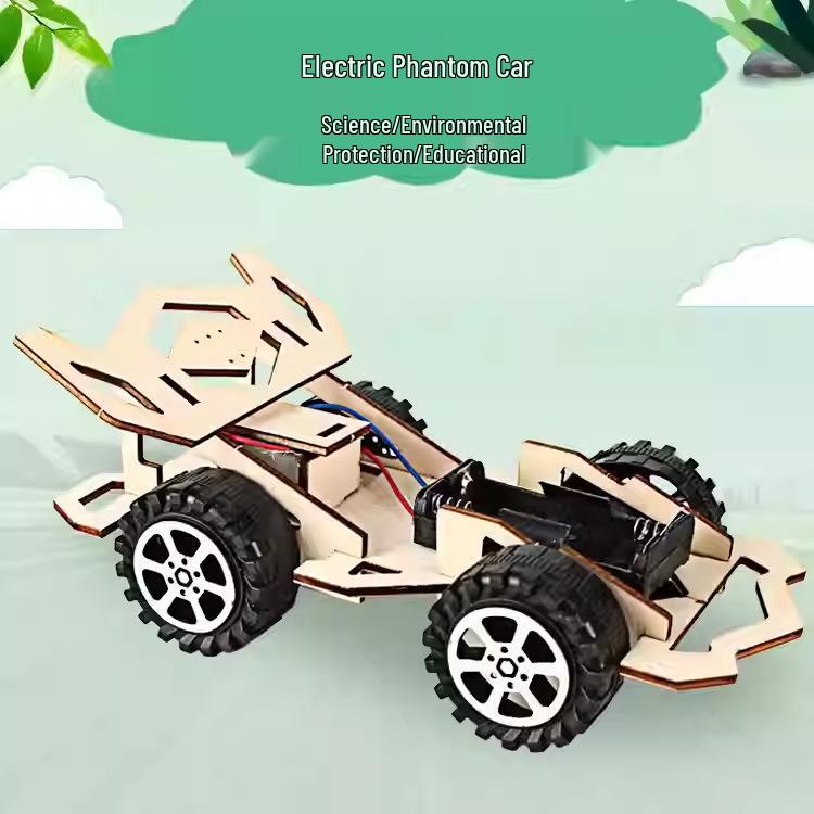 Деревянный электрический гоночный автомобиль DIY для детей - Образовательный и увлекательный научный эксперимент