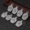 S925 Sterling Silver Zodiac Buddha & Guardian Deities Openable Pendant