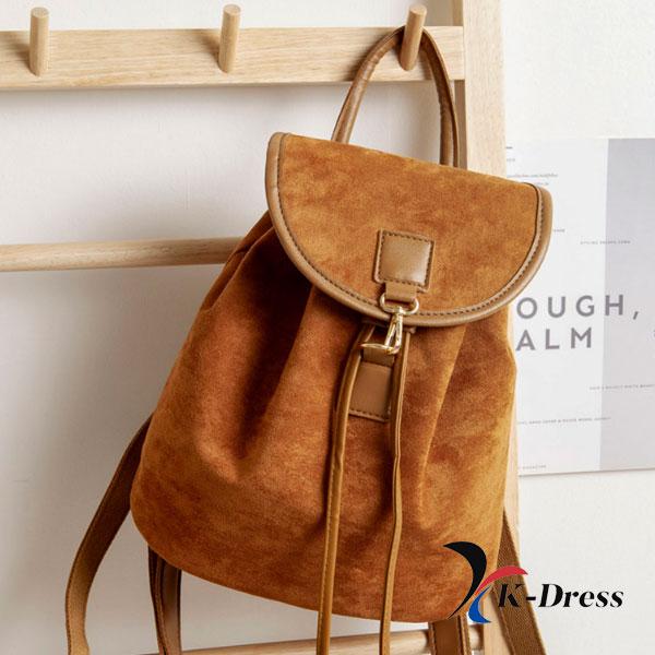 Повседневный замшевый рюкзак-ведро (2 цвета)