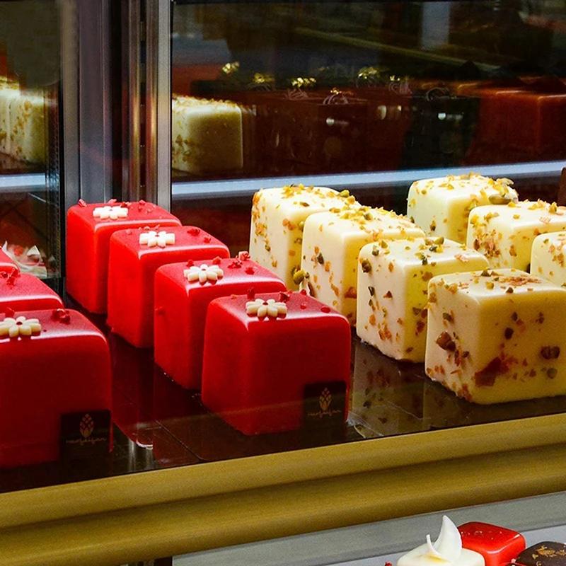 Силиконовая форма для кубического торта Квадратная форма для выпечки мусса Французский десерт Шоколадный брауни Мороженое Желе Инструменты для выпечки Кухонные принадлежности