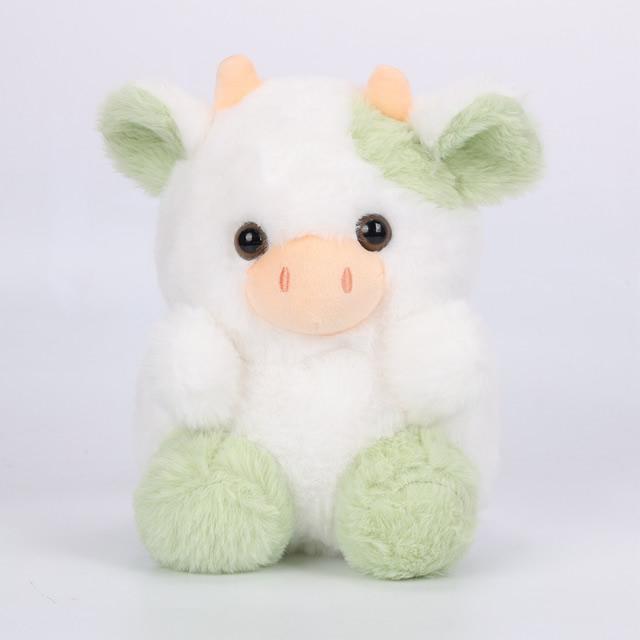 Плюшевая игрушка Kawaii Strawberry Cow для детей, мягкая кукла, разноцветная подушка, праздничный подарок, 20 см