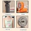 Portable Neck Fan, 3 Speed Foldable Handheld Fan, USB Rechargeable Small Personal Fan for Outdoor Travel, Desk Cooling Fan for Home Office