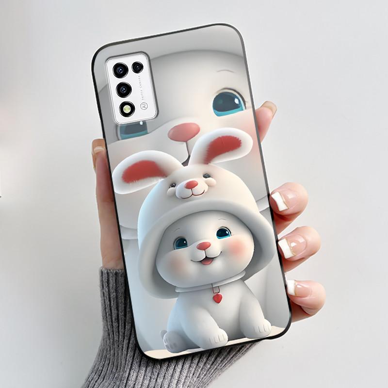 For ZTE Libero 5G III,  A202ZT Soft Silicone Black Case For ZTE Libero 5G II, A103ZT Popular Pattern Panda Shockproof Shell