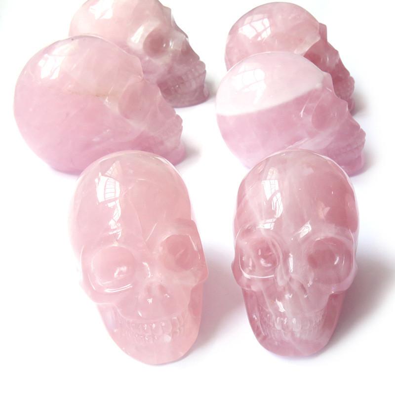 Pink Art Skull Figurine Handicraft Living Room Display Decoration Gifts Toy