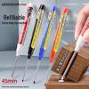 Jin Wannian Refillable Waterproof 45mm Long Head Marker for Construction, Woodworking, Glass, and Oil-Based Drawings