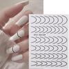 Adhesive Nails Art Sliders Manicure Nail Art Decoration 3D Lines Nail Sticker Stripe Nails Decals