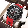 Top Brand Multi-function New Men's Watch Silicone Tape Quartz Waterproof Luminous Fashion Watch