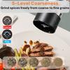 Electric Salt and Pepper Grinders kitchen gadgets accessories seasoning Spice Sesame Grindery mill Coarseness cylinders shaker