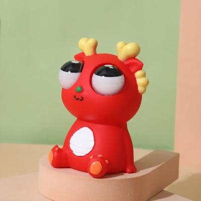 Сногсшибательная мультяшная игрушка-динозавр, выпучивающая глаза, чтобы выпустить пар, забавные игрушки для снятия стресса