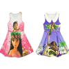 Очаровательный детский костюм Моаны Делюкс, платье гавайской принцессы, косплей-юбка для девочек