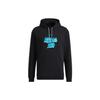 adidas Спортивная толстовка с капюшоном Neo Simple Letter Logo Printed Men Hoodie Black HB7397