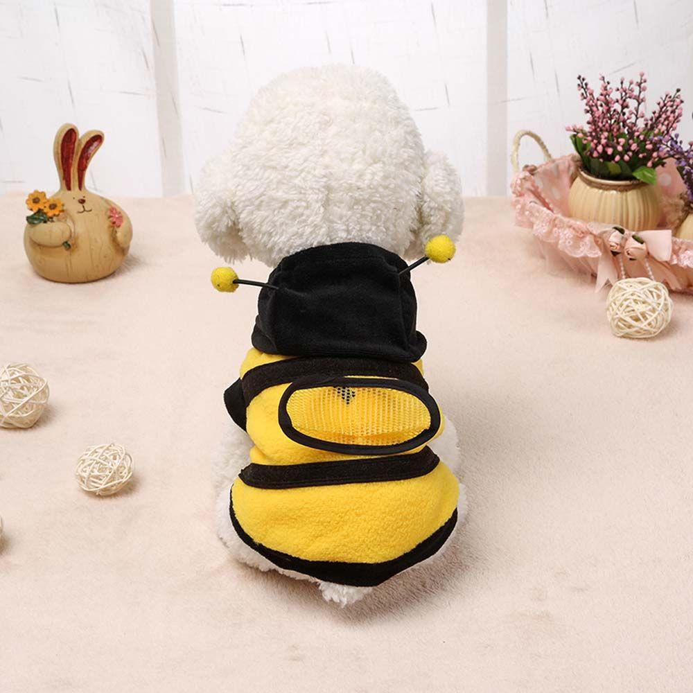 Fleece Cute Cat Clothing Puppy Bee Costume Dog Hoodie Pet Clothes Coat
