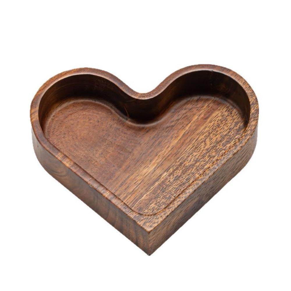 Деревянные сервировочные подносы в форме сердца для домашнего декора и еды - Декоративные деревянные подносы для конфет, суши, десертов, подарков на День святого Валентина