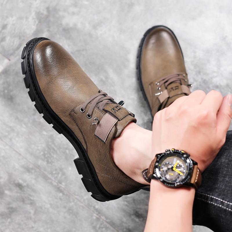 Summer Hollow Men Leather Shoes Breathable Sandals Fashion Hand-made Light Soft Breathable Men Casual Perforated Non-slip Formal