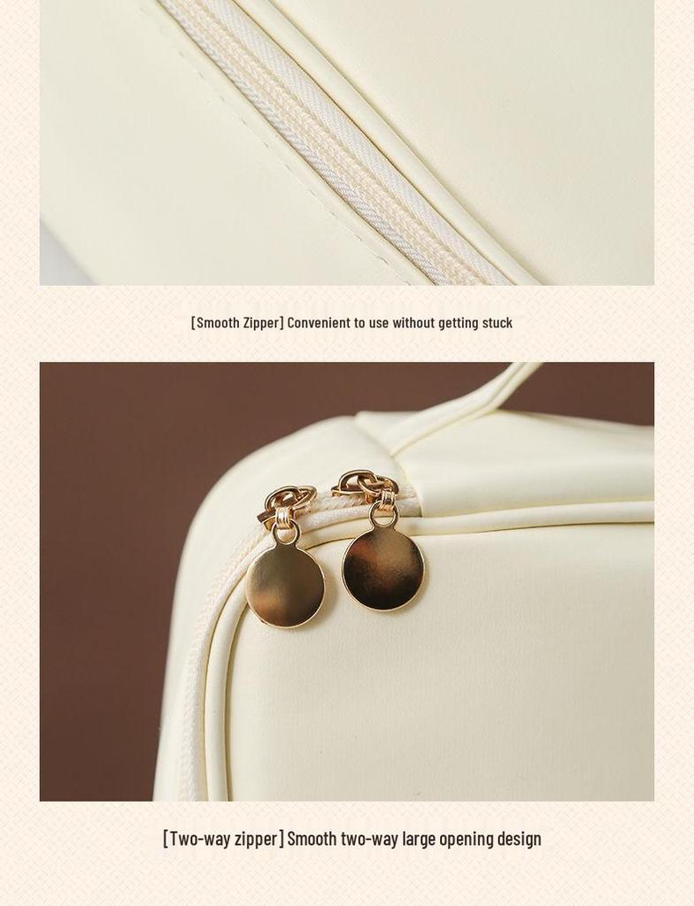 Large Capacity Portable Travel Makeup and Toiletries Bag for Students