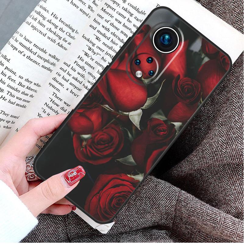 Чехол-цветок Красная Роза для Honor Magic 8 5 6 7 Lite Honor 200 400 Pro 50 70 90 X9d X9b X9c X9a X8c X8b Win RT