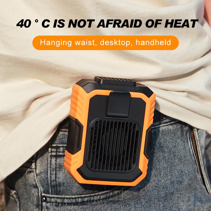 Portable USB Cross-body Waist and Neck Fan for Outdoor Use