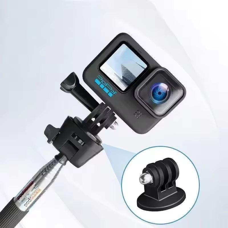Tripod Mount Action Cameras Stand Holder Adapter with 1/4"-20 Thumb Screws for GoPro Hero 13 12 11 10 Insta360 Ace Pro DJI Osmo