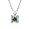 Bague Ringen Стерлинговое серебро S925, женские ювелирные изделия, 1 карат, муассанит, бриллиантовое ожерелье, цепочка на ключицу, подарок на день Святого Валентина для подруги