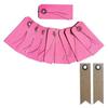 10 Pink Labels with Metal Wire + 20 Kraft Pennant Labels