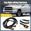 Fog Light Wiring Harness Kit 56045501AC for Dodge Ram 1500 2500 3500 4500 5500 Truck 2002-2010 Left Right Side Black ABS Stylish Design