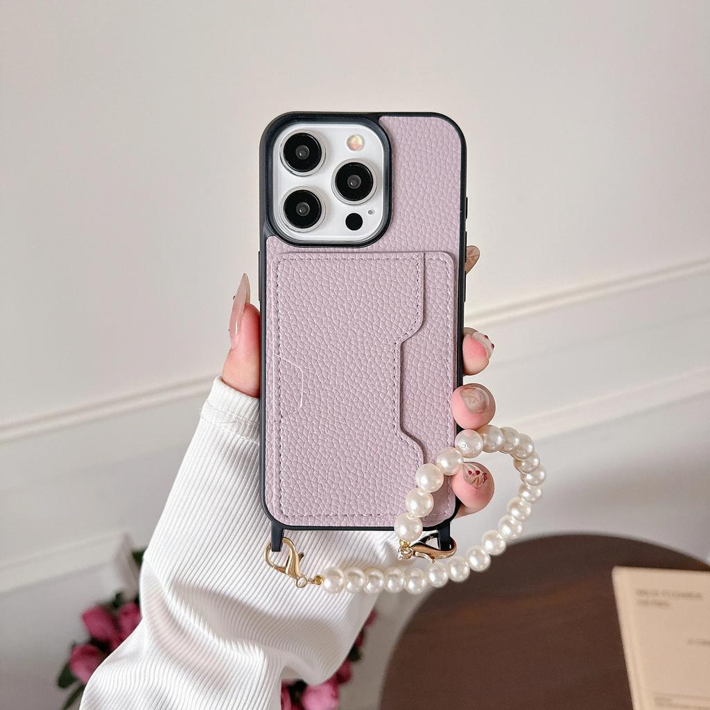 Кожаный ремешок на запястье с держателем для карт Чехол для телефона для IPhone 15 14 13 12 11 Pro Max 15 14 Plus Защитный противоударный чехол