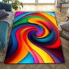 Яркий ковер с абстрактным узором неправильной формы, легко чистится и устойчив к пятнам, уличный ковер кристаллический бархат +