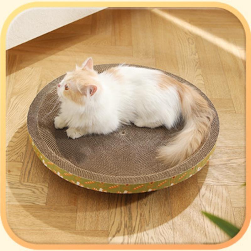 Когтеточка для кошек Круглая форма Гофрокартон Износостойкая Без крошек Нет