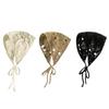 Ribbon Bandana Crochet Turban Triangular Scarf Fashion Headwear  Women