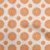 oneOone Cotton Flex Dusty Blue Fabric Fruits Lemon Slice Sewing Fabric By The Yard Printed Diy Clothing Sewing Supplies 40 Inch