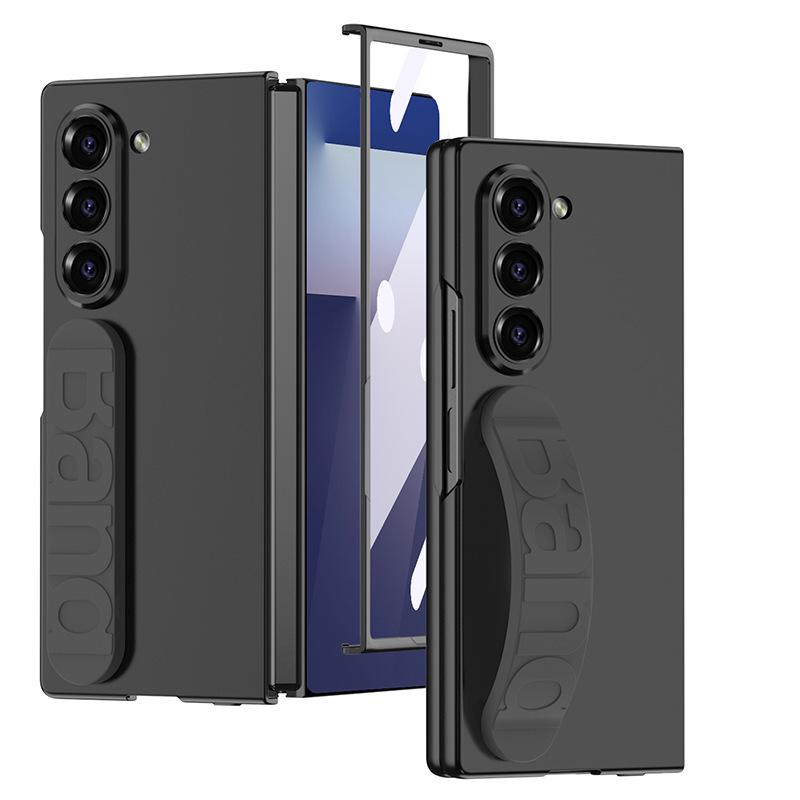 Силиконовый чехол Samsung Z Fold7 с эластичным ремешком на запястье - Премиальный складной чехол для телефона