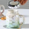 Зеркальная кружка с крышкой, цветная, высококачественная, большая емкость, керамическая кружка с ручкой, креативная кружка в стиле Ins, сувенир, подарок