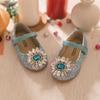 Baby Jam Girls' Sparkly Elsa Flat Blue-Y771