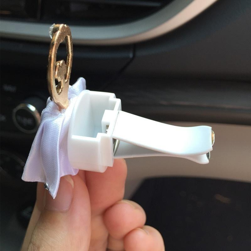 Ballet Girl Car Outlet Diamond Mounted Cartoon Perfume Clip Air Conditioning Vent Perfume Clip