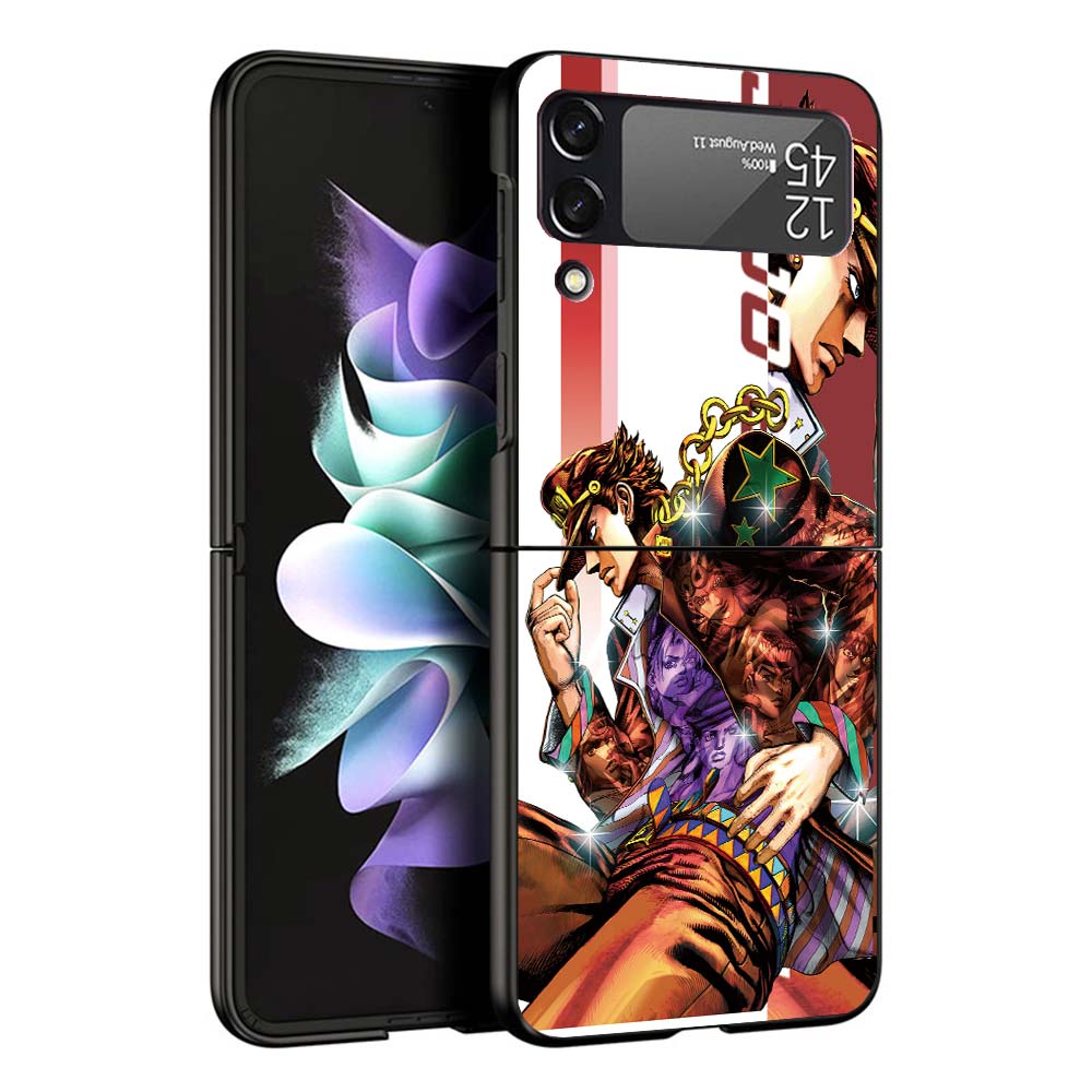Чехол для телефона с аниме JoJo's Bizarre Adventure для Samsung Galaxy Z Flip7 Flip6 5G Flip5 Flip4 Flip3 ZFlip 7 6 3 4 5 Ударопрочный задний Co