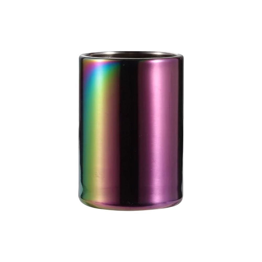 Cylinder Fruit Fork Holder Stainless Steel Mini Metal Box Toothpick Jar Holder  Dining Table