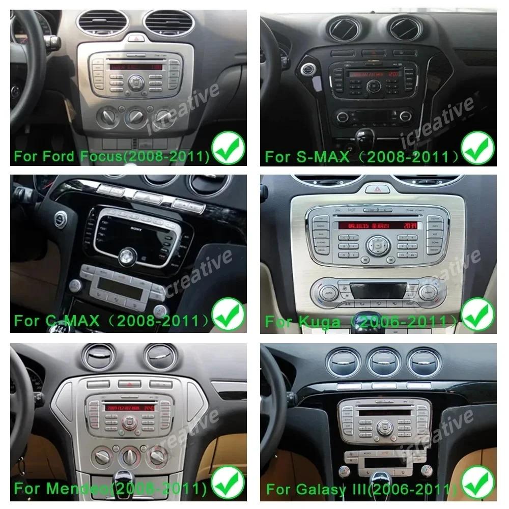 2 Din Android Радио WiFi 4G LTE Автомобильный мультимедийный видеоплеер для Ford Focus Mondeo C-MAX S-MAX Galaxy II Kuga Carplay Головное устройство
