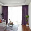 Exclusive Solid Color Velvet Tassel Sunshade Curtains for Living Room/Bedroom