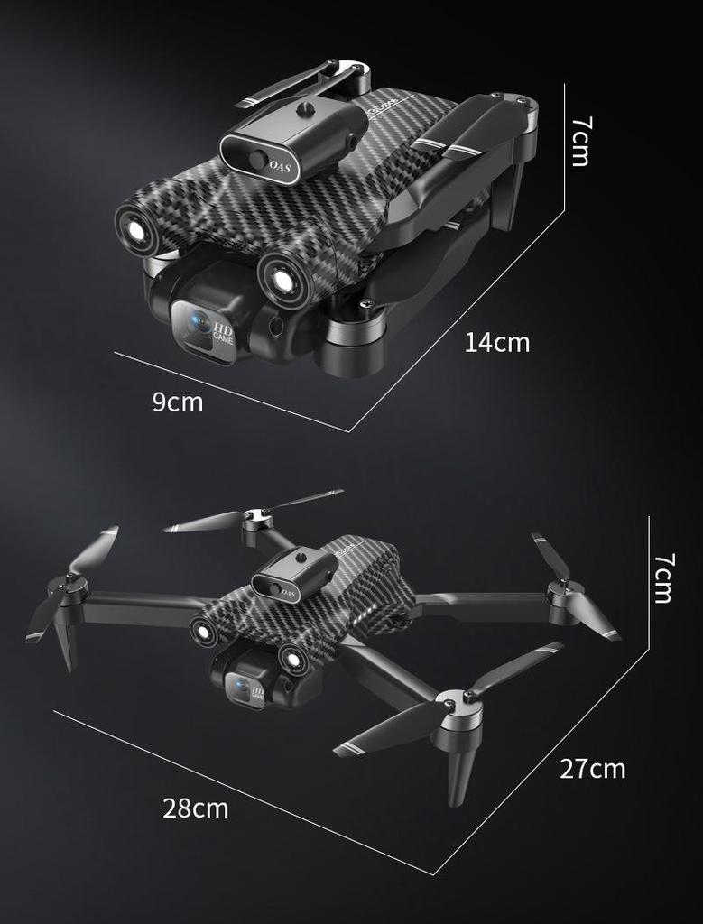 A13 Brushless Motor Drone: HD Aerial Photography, Folding Four-Axis, Optical Flow, Obstacle Avoidance, Remote Control Airplane