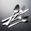Набор из нержавеющей стали 430 C007 с квадратной ручкой, нож, вилка и ложка в западном стиле для подарков в отеле, шлифованная