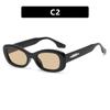 New Retro Y2K Style Small Square Sunglasses Women Cat Eye Sunglasses Fashion Colorful Mirror Goggles Men Punk Sports Sun Glasses