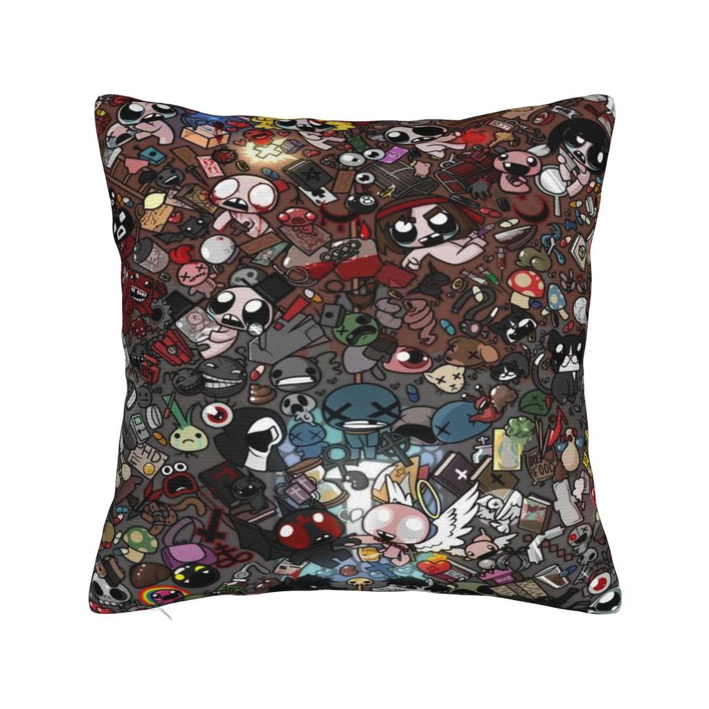 The Binding of Isaac Pillowcases Product Soft Cushion Cover Pillow Covers Car Decor Zipper Multiple Sizes