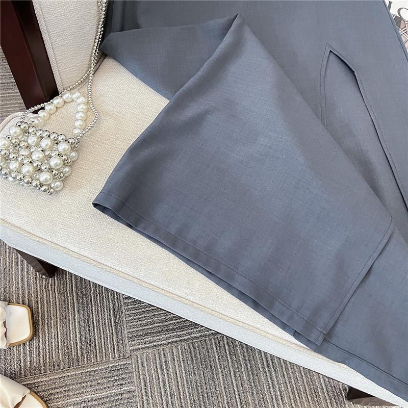 Long Black Skirt Women Streetwear High Waist A-line Belt Slim Irregular Split Sexy Goth Maxi Skirt Autumn Fashion